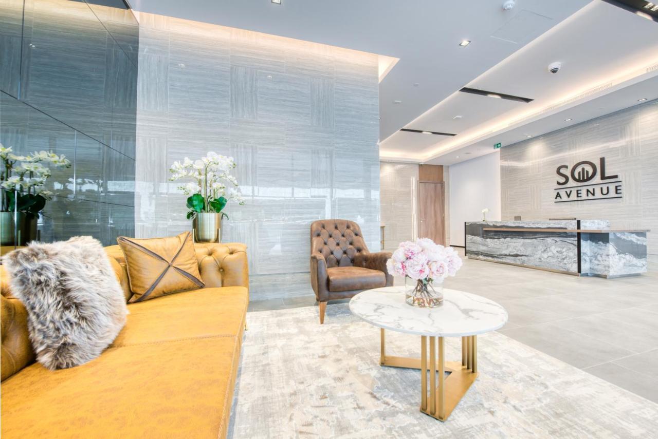 Sol Living - Sol Avenue Lägenhet Dubai Exteriör bild