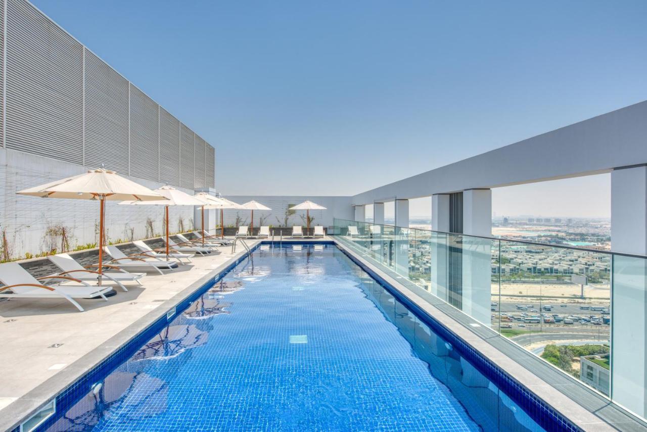 Sol Living - Sol Avenue Lägenhet Dubai Exteriör bild